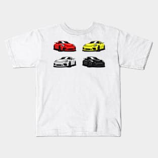 X4 Porsche 911 Car Kids T-Shirt